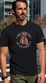I See Humans But No Humanity Men's Classic Tee - Image 2