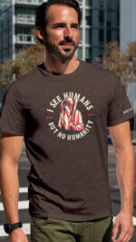I See Humans But No Humanity Men's Classic Tee - Image 4