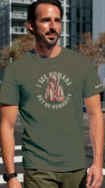 I See Humans But No Humanity Men's Classic Tee - Image 7