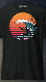 Surfer Sunset Graphic T-Shirt - Image 2