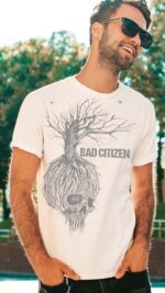 Skull Tree Men's White T-Shirt
