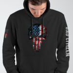 Punisher Skull American Flag Hoodie - Image 4