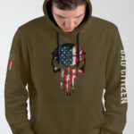 Punisher Skull American Flag Hoodie - Image 2
